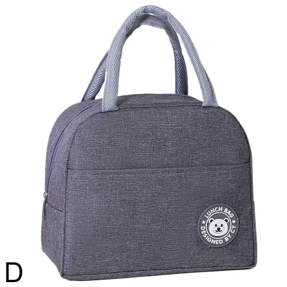 Thermal Insulated Lunch Bag – Waterproof Cooler Tote with Aluminum Foil Lining Peaceful Pleasures Health and Wellness D