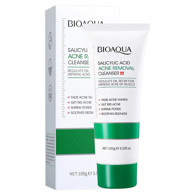 BIOAQUA Salicylic Acid Facial Cleanser – Acne & Oil Control