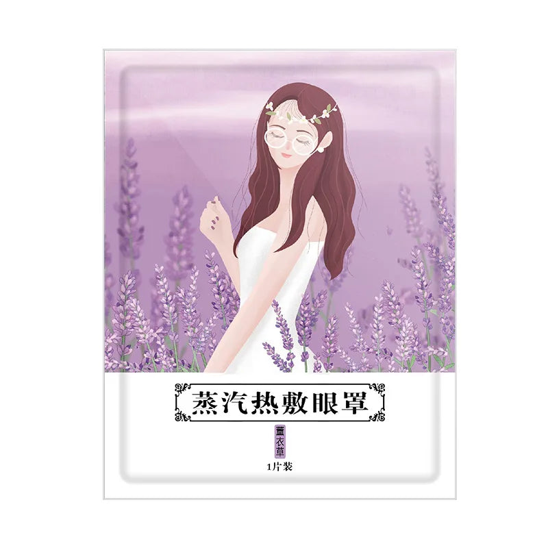 5pack Self-heating Steam Eye Masks All Blackout Available In Lavender Chamomile Rose Artemisia & Peach Scents Peaceful Pleasures Health and Wellness B