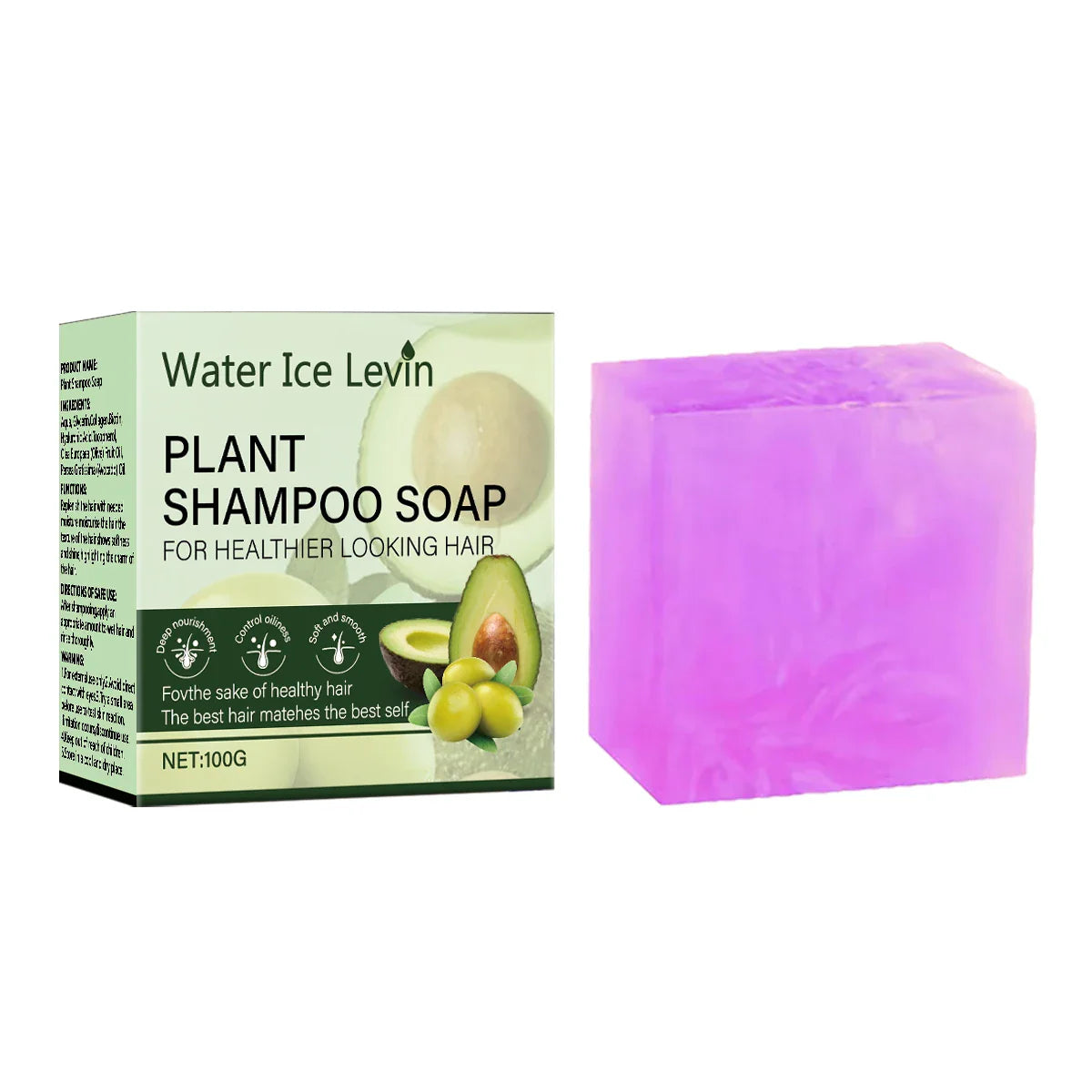 Collagen & Olive Oil Shampoo Soap Bar – Moisturizing Hair Cleanser