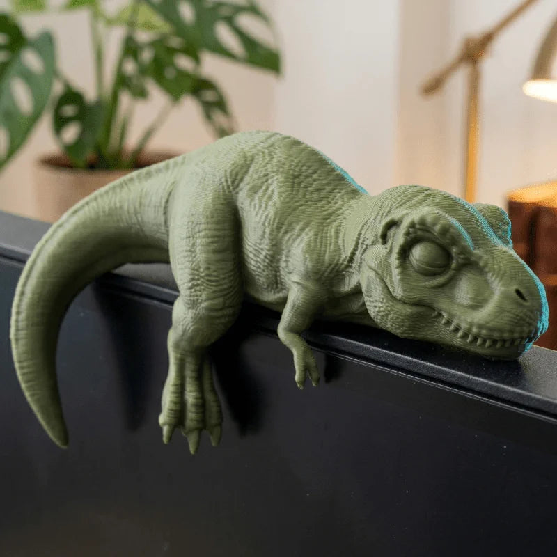 1-Piece Sleeping Dragon-Shaped Monitor Ornament, Stylish and Cute Dinosaur Desktop Decoration Suitable for Computer Screens, Animal-Themed Home and Office Decor Accessory, Unique and Thoughtful Collectible Gift Peaceful Pleasures Health and Wellness