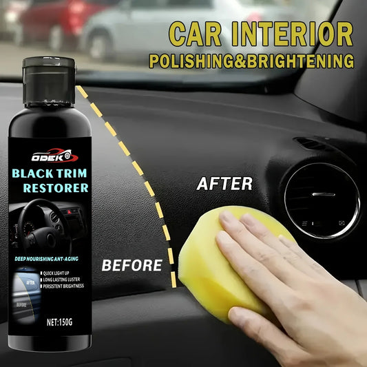 Black Gloss Paste – Car Plastic & Rubber Restorer | Tires, Bumpers Car Care Polish Oasis Select