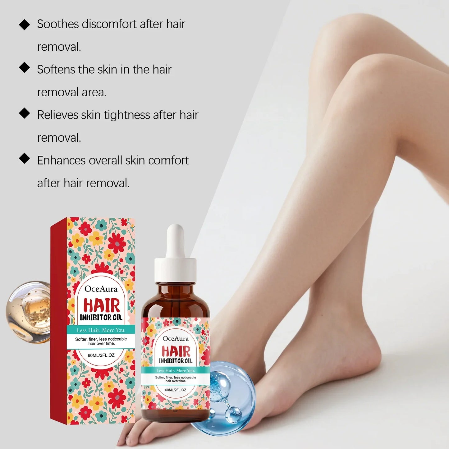 OceAura After Hair Removal Soothing Oil – Hydrate & Calm Skin