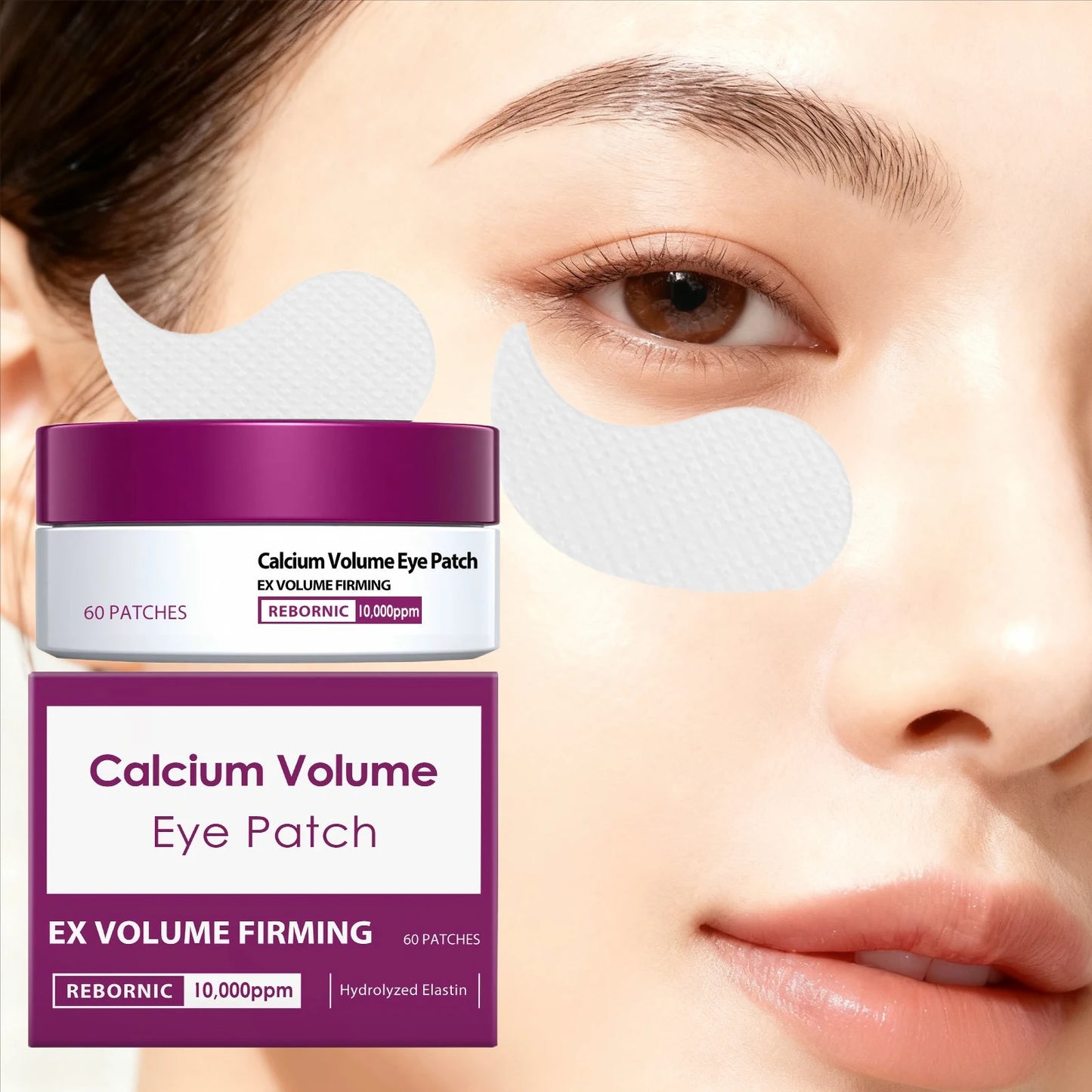 Calcium Volume Eye Patch Firming Lifting Under the Eye Soft Tender Eye Area Reduce Dark Circles Anti Puffiness Nourish Eye Care Peaceful Pleasures Health and Wellness