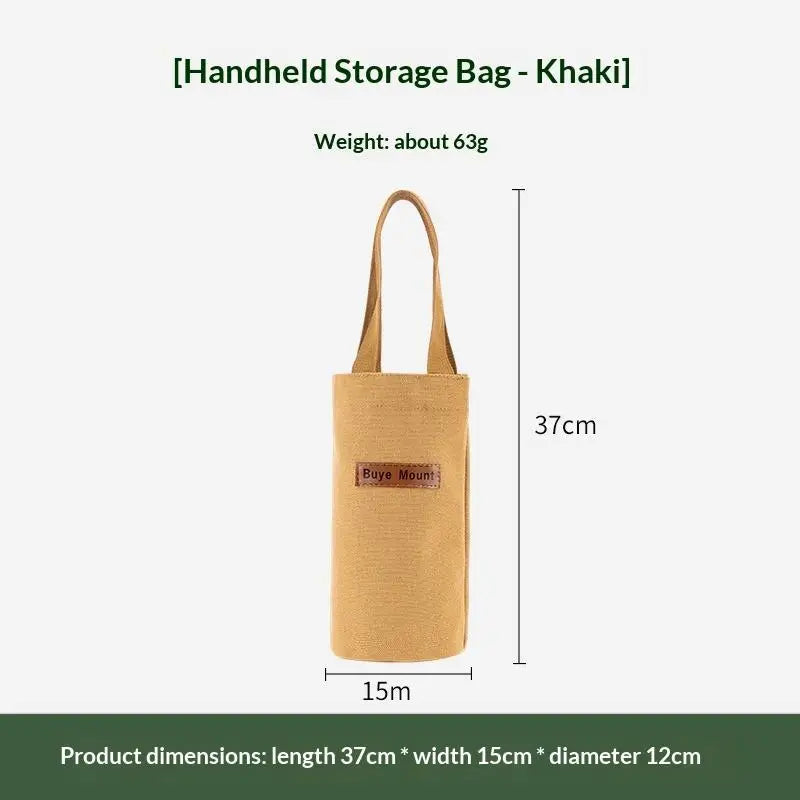 Canvas Water Bottle Bag | Portable Drink Carrier for Outdoors