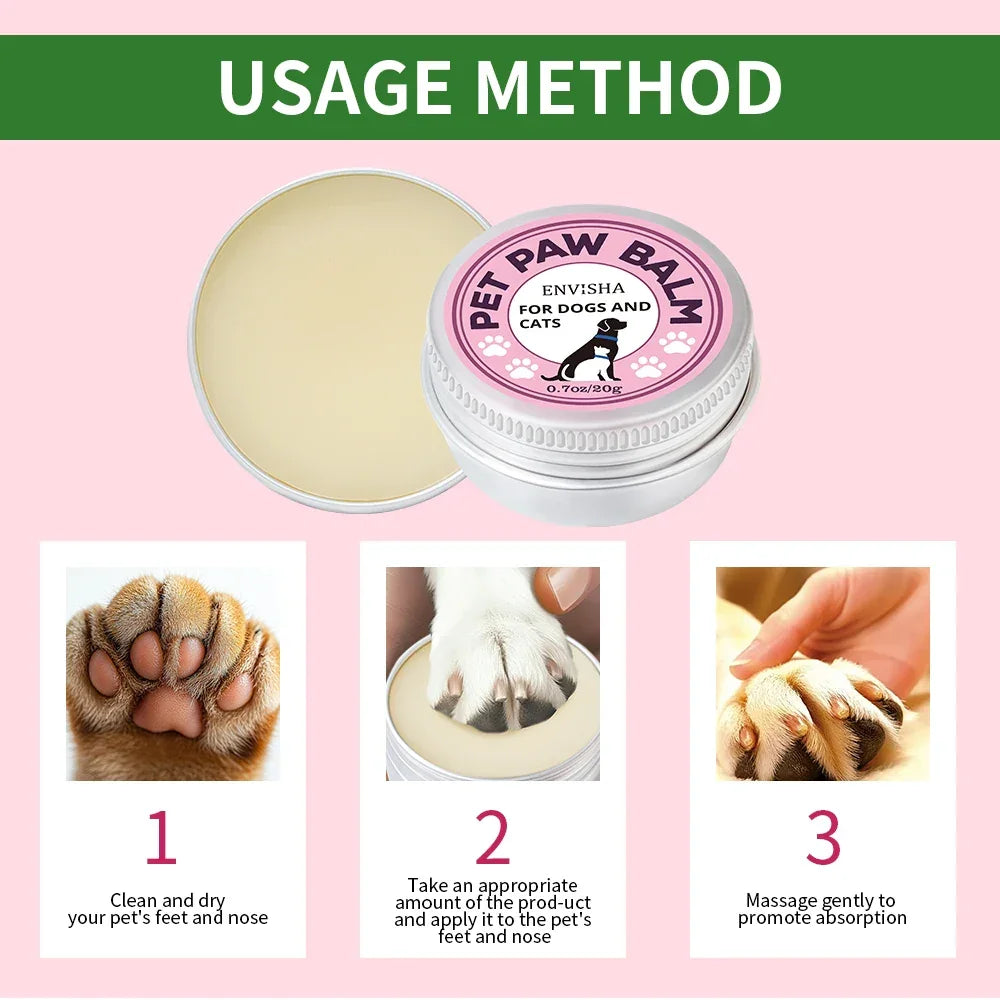 ENVISHA Pet Paw Balm – Moisturizing & Crack Relief for Dogs & Cats Peaceful Pleasures Health and Wellness