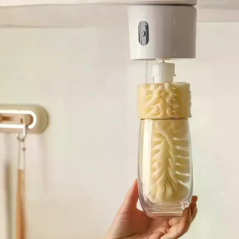 Electric Cup Scrubber & Bottle Brush – 360° Auto Cleaner
