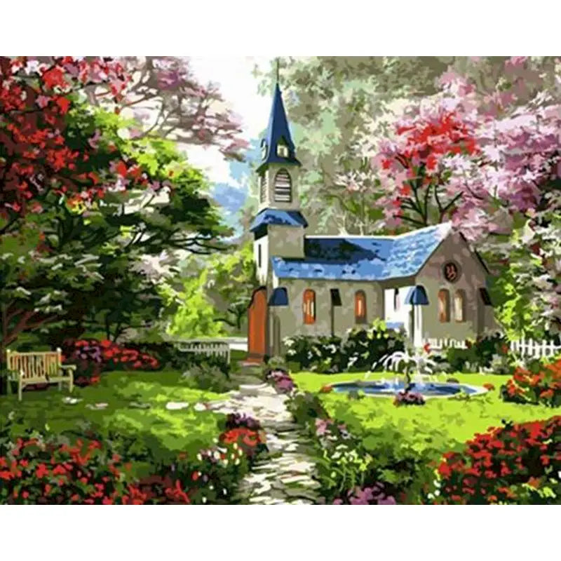 Paint by Numbers Kit – Lake Landscape Canvas Art Set 60×75cm Paint by Numbers Kit Peaceful Pleasures Health and Wellness 991817 40x50cm Unframed