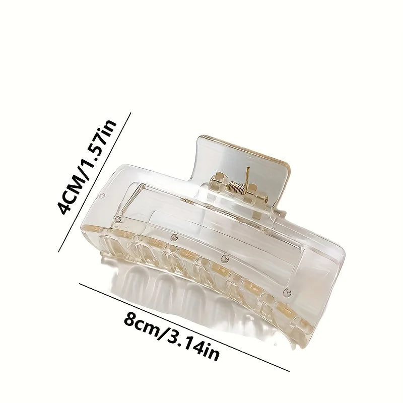 Transparent Shark Clip – Large Acrylic Hair Claw for Women Hair Accessories Peaceful Pleasures Health and Wellness