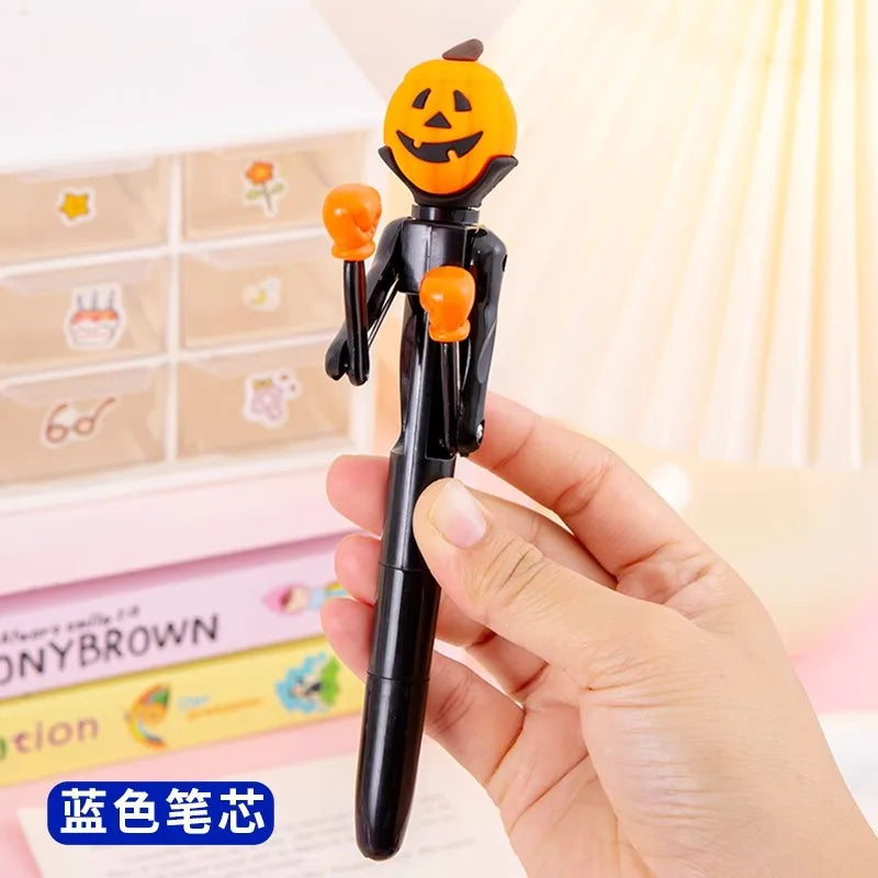 Funny Boxing Ballpoint Pen Blue Ink Creative Pumpkin Monster Santa