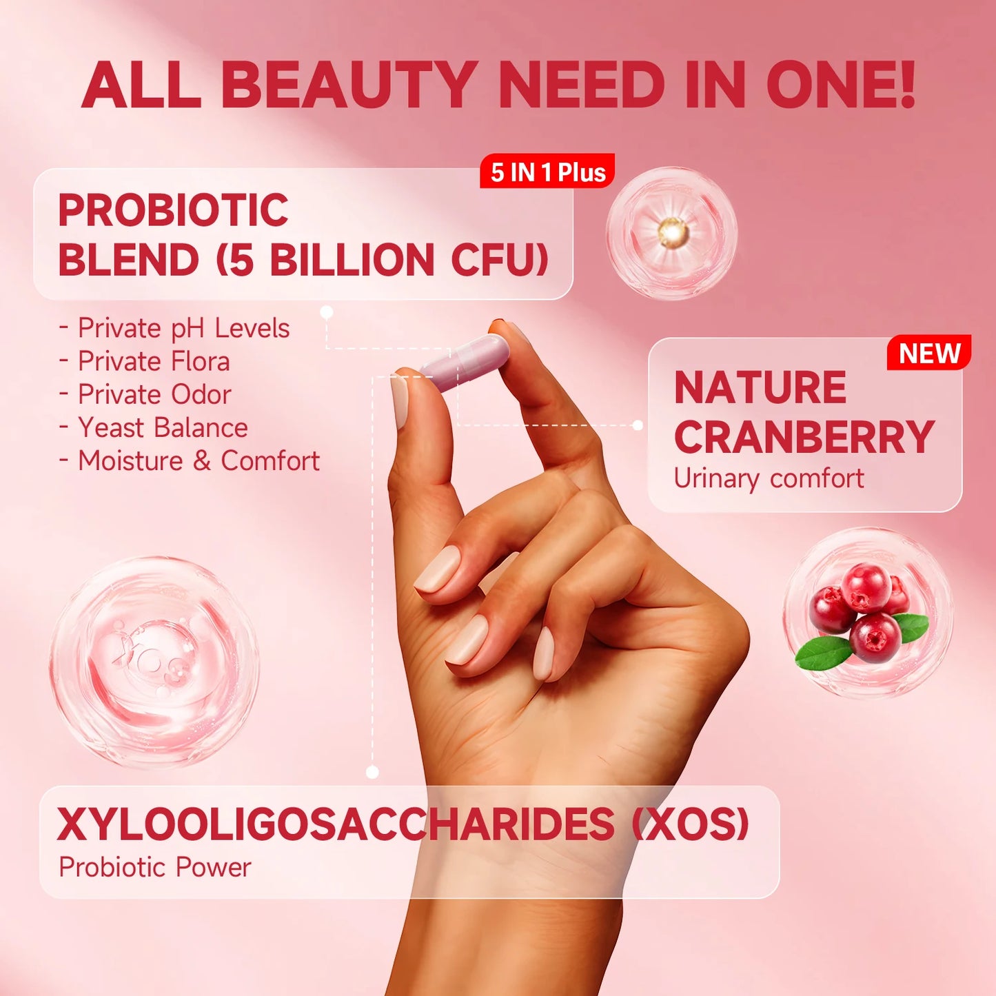 Women's Probiotic pH Balance Capsules – Lactobacillus Blend Peaceful Pleasures Health and Wellness