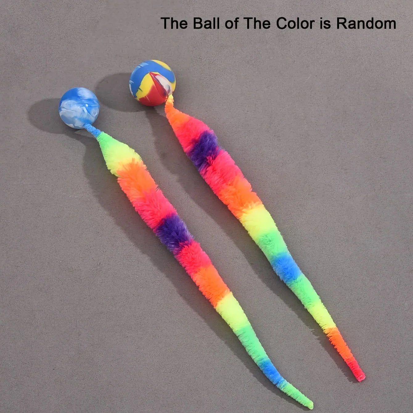 Interactive Cat Toy – Bouncing Ball & Caterpillar Teaser Set