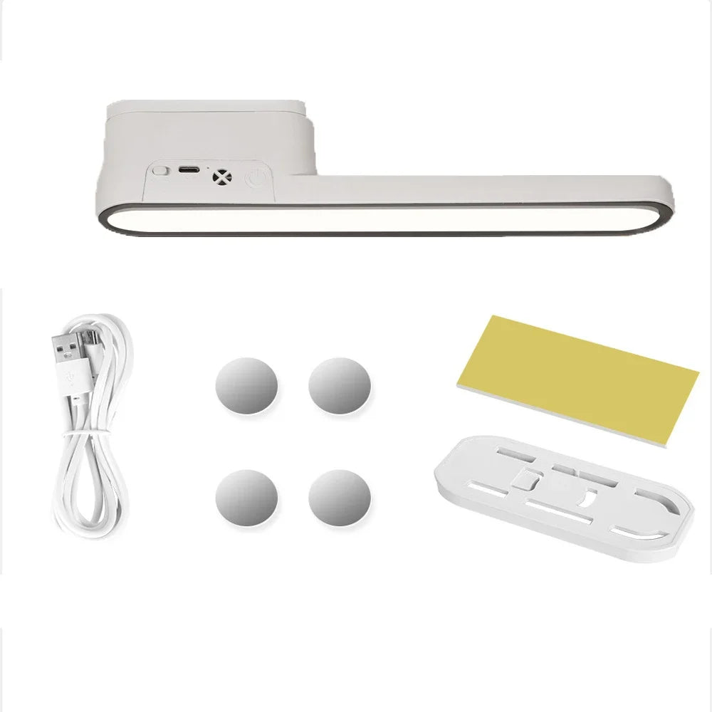 3 Color Dimmable LED Cabinet Light Night Light 360° Rotatable USB Rechargeable Remote Control Cabinet Light DIY For Bedroom Desk Peaceful Pleasures Health and Wellness Black Rechargeable