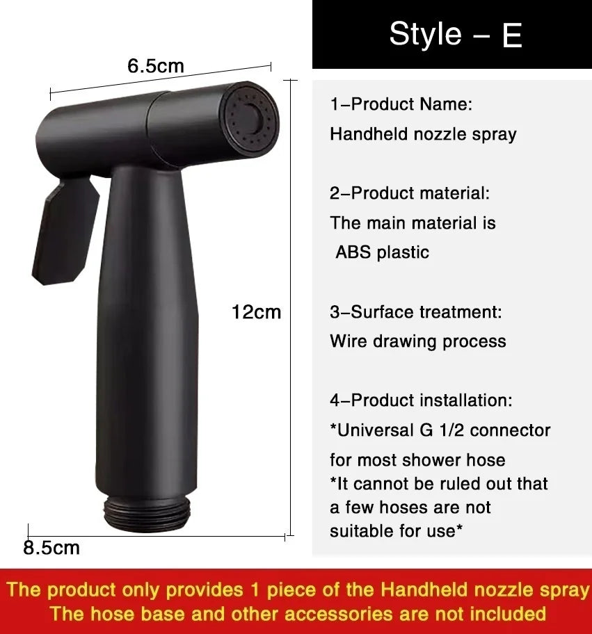 Handheld Bidet Sprayer G1/2" – Toilet & Bathroom Cleaner