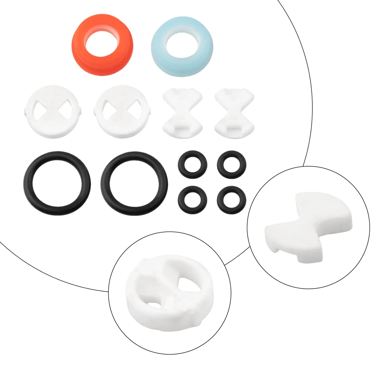Faucet Tap Valve Cartridge Replacement Washers Mixer Round Ceramic