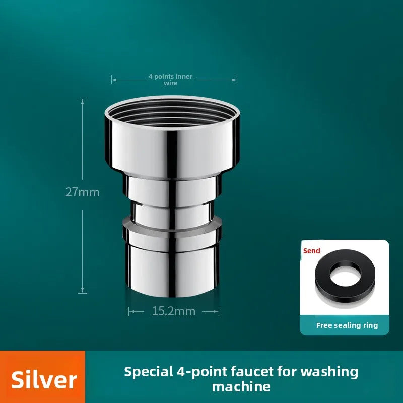 3/4" & 1/2" Thread Faucet Hose Tap Water Quick Connector