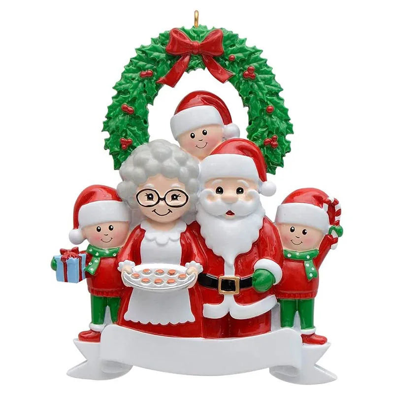Personalized Reindeer Family Christmas Tree Ornament | Resin
