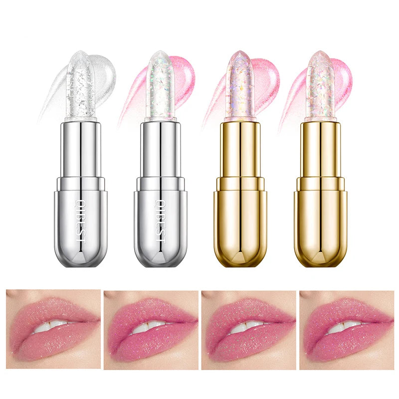 Shiny Jelly Temperature Color Changing Lipstick, Hydrating Moisturizing Fade Lip Lines, Anti-drying And Non-stick Cup Color Chan Peaceful Pleasures Health and Wellness
