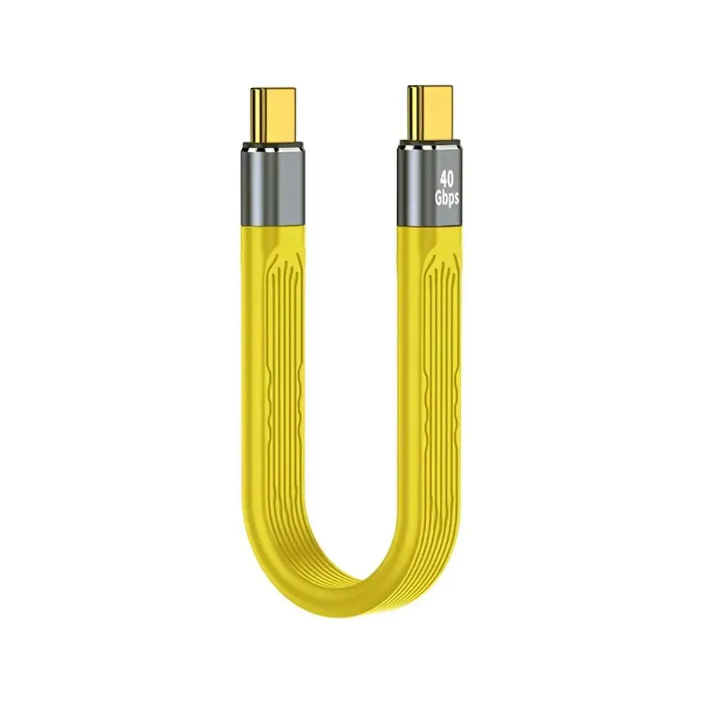 Type C to C Fast Charging Wire 10Gbps/40Gbps USB Fast Charging Cable Male to Male/Female Soft PD Charging Wire Peaceful Pleasures Health and Wellness