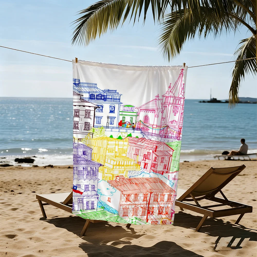 Quick-Dry Beach Towel – Soft, Colorful, Lightweight | 11 Sizes Quick-Dry Beach Towel Peaceful Pleasures Health and Wellness