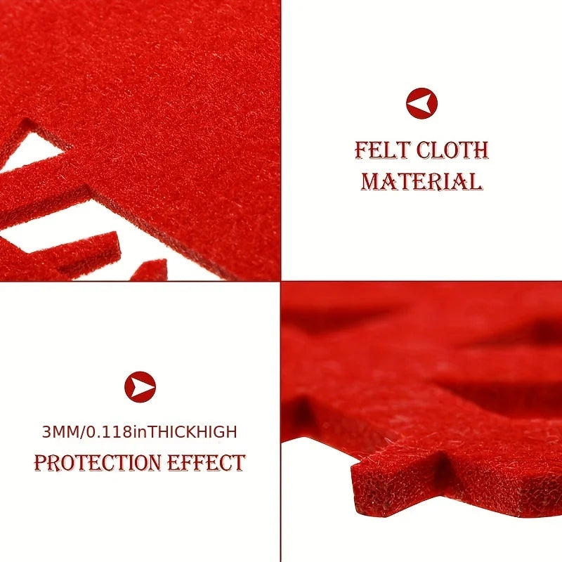 Felt Christmas placemats, coasters, hotel restaurants, family friendly placemats, Halloween felt placemats Peaceful Pleasures Health and Wellness