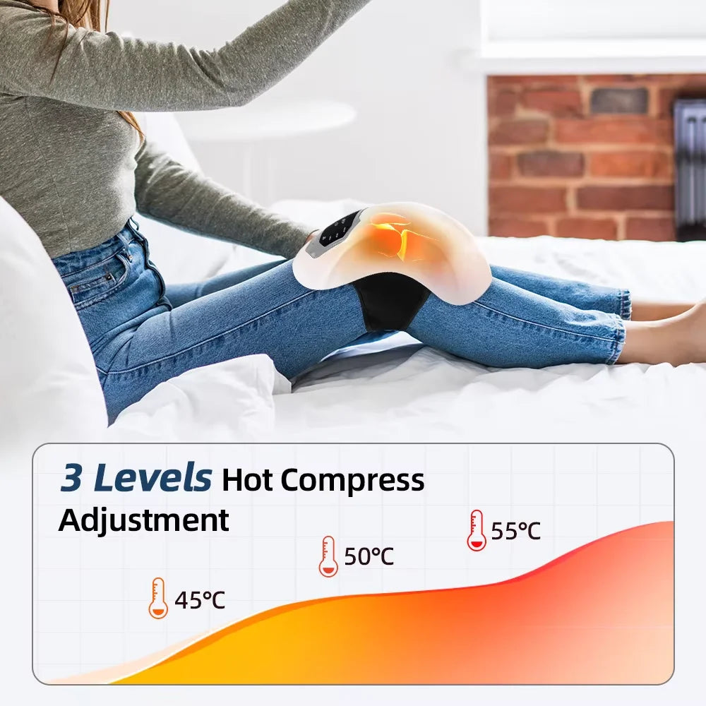 Wireless Knee Massager – Airbag, Infrared Heat & Vibration Relief