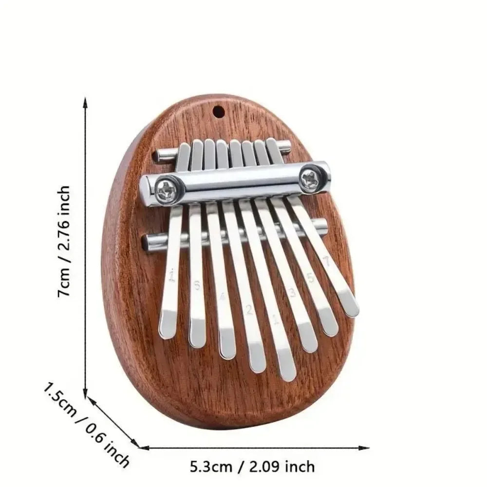 8-Key Mini Wooden Kalimba Thumb Piano | Beginner Gift