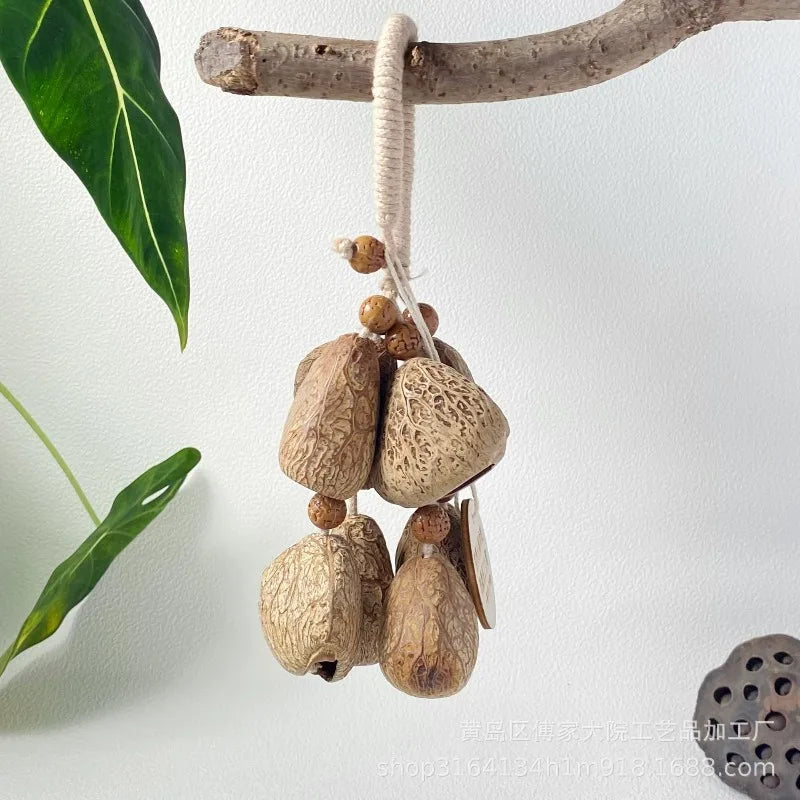 Nutshell Hand Rattle Imported Real Wind Bell String Backing Track