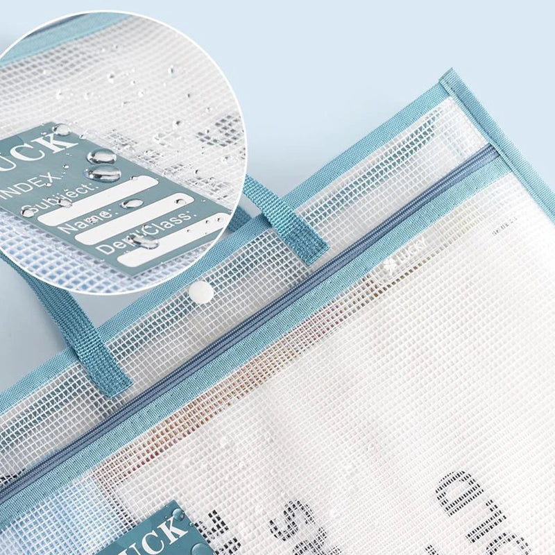 A4 Three-dimensional Subject Classification File Bag Thickened Zipper