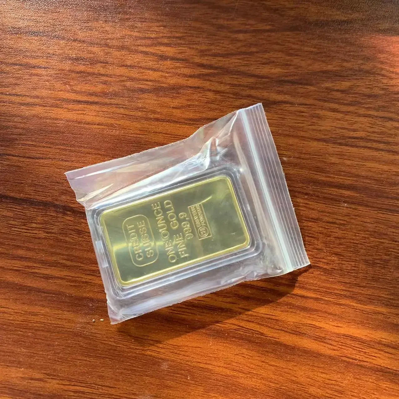 1pcs Simulation Gold Plated Credit Bullion Bar 1 OZ Gold Plated Ingot Sussie Gold Plated Bullions Peaceful Pleasures Health and Wellness