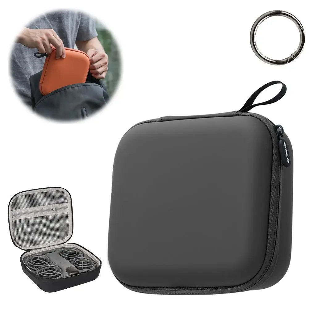 For DJI Neo 2 Drone Hard-Shell Storage Bag Waterproof And Dustproof Portable Case For Drone Accessories Peaceful Pleasures Health and Wellness Black