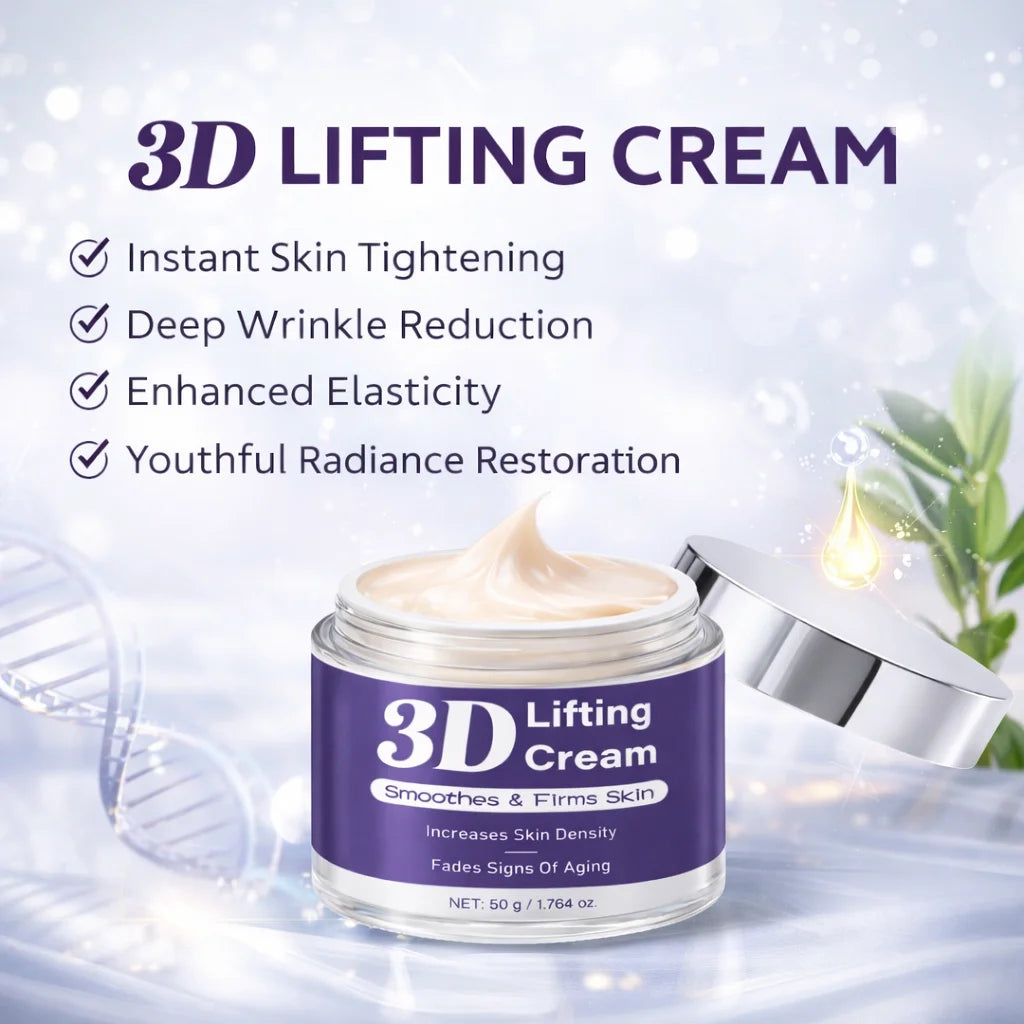 3D Lifting Cream ,Firming Face Cream for Women Smooth Firm Skin Increase Skin Nourishing Hydrating Facial Moisturizer,50g Peaceful Pleasures Health and Wellness