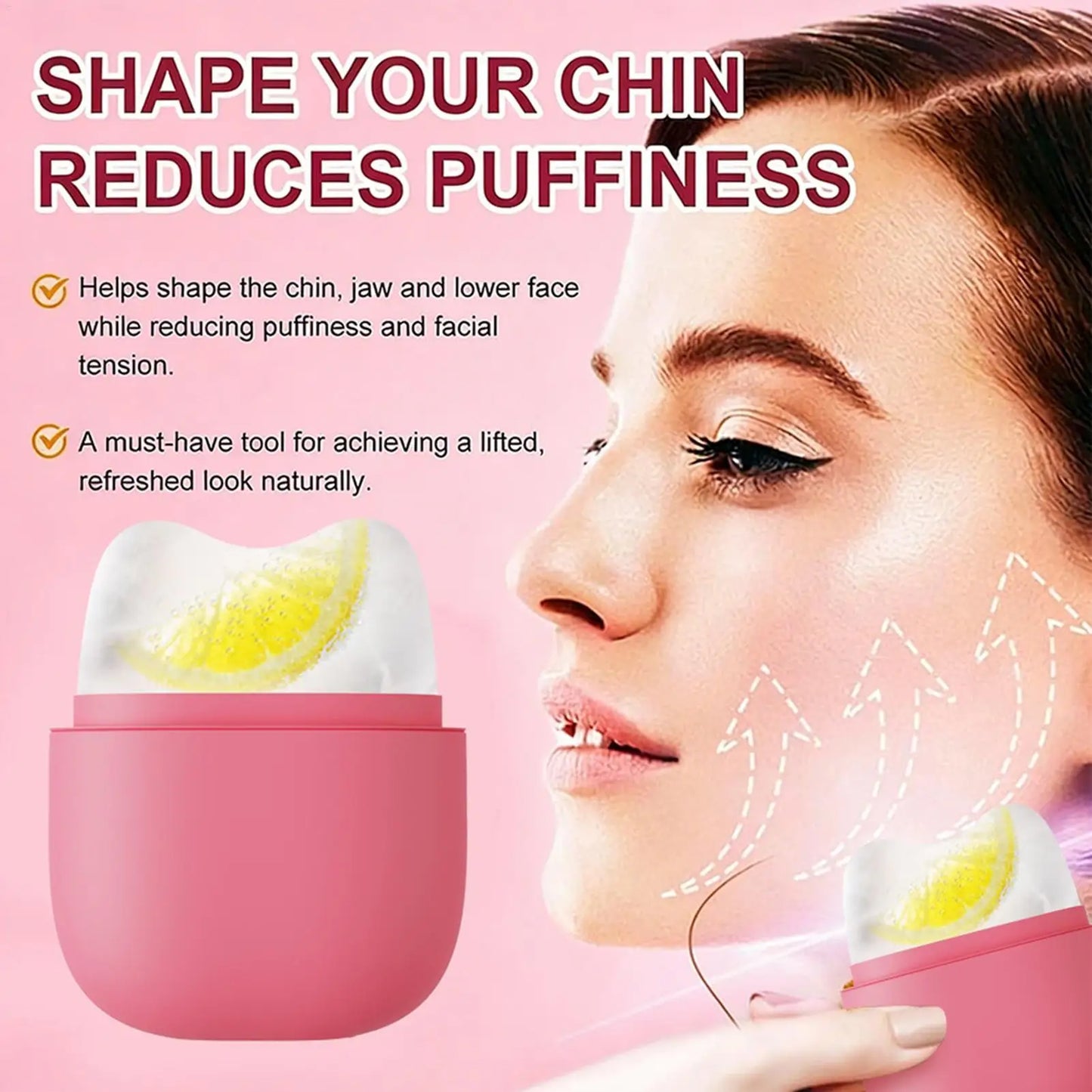 Silicone Ice Face Roller – Cooling Facial Massager & Depuffer
