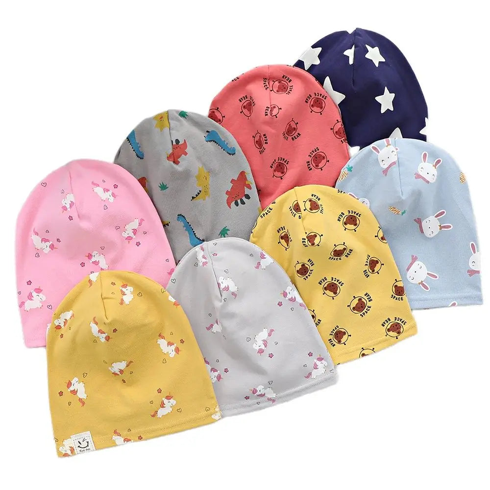 Kids Beanie Hat | Soft Cotton Spring Autumn Boys Girls Ages 1–8
