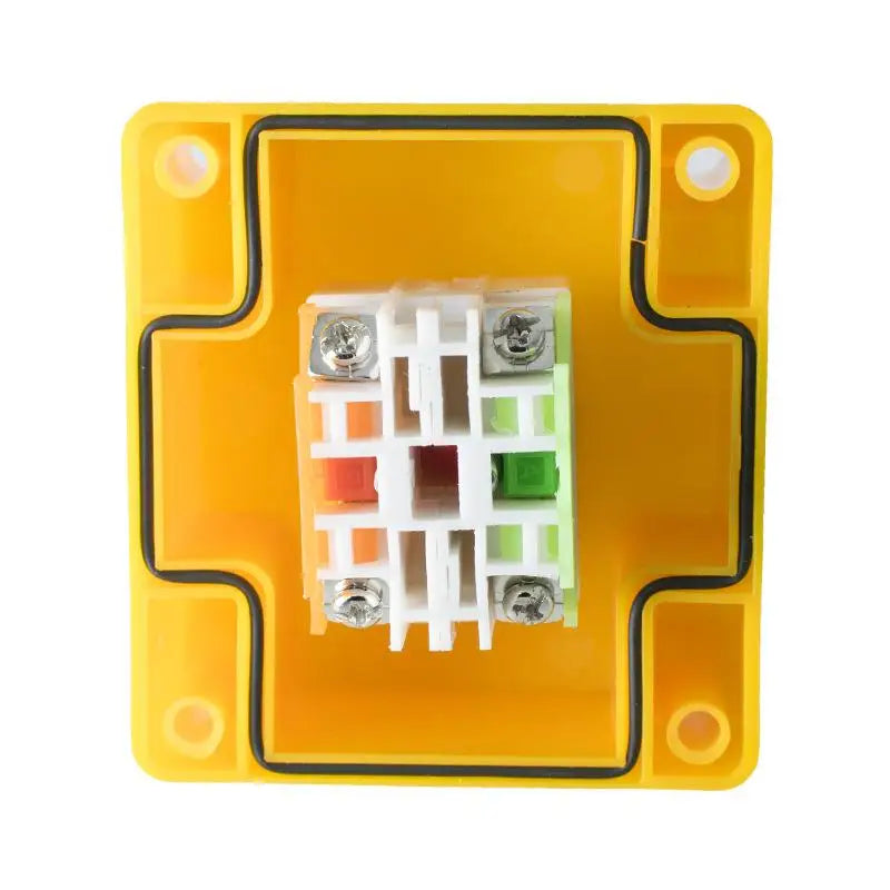 1Set 10A Emergency Stop Button Switch Box Waterproof Safety STOP Push Button With Rain Cover For Industrial Machine Peaceful Pleasures Health and Wellness