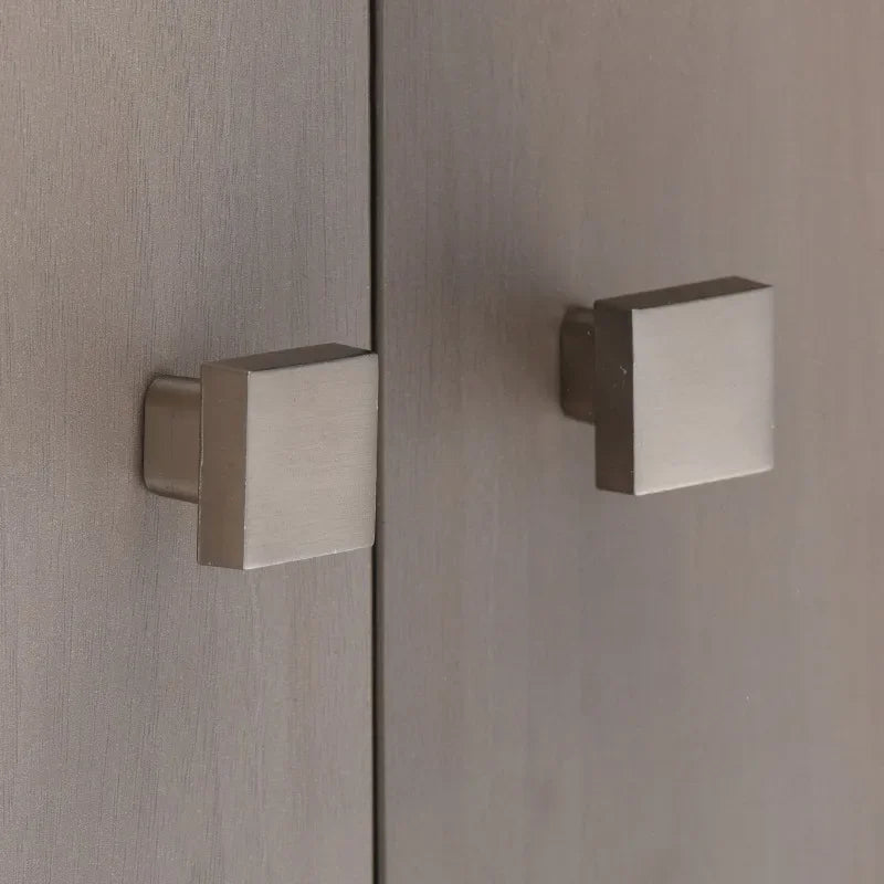 10-Pack Modern Square Zinc Alloy Cabinet Drawer Knobs