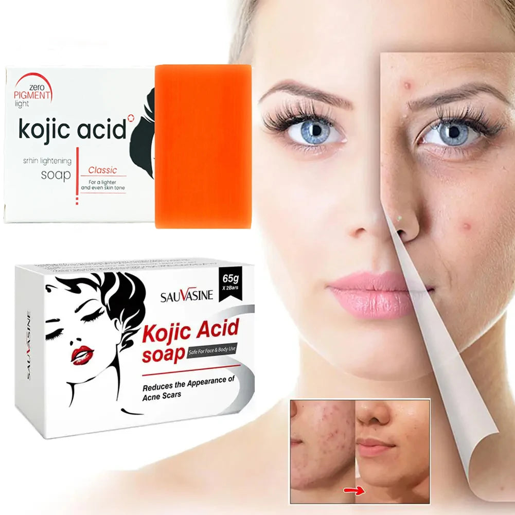 Handmade Kojic Acid Soap Gentle Cleanser with Vitamin C for Face & Body Oil Control Radiance Care Non-Drying Formula Skin Care Peaceful Pleasures Health and Wellness