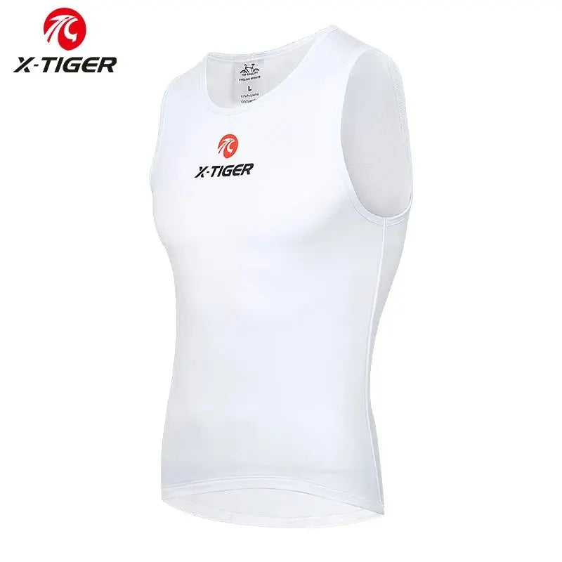 X-TIGER Men's Winter Fleece Cycling Vest – Thermal Base Layer