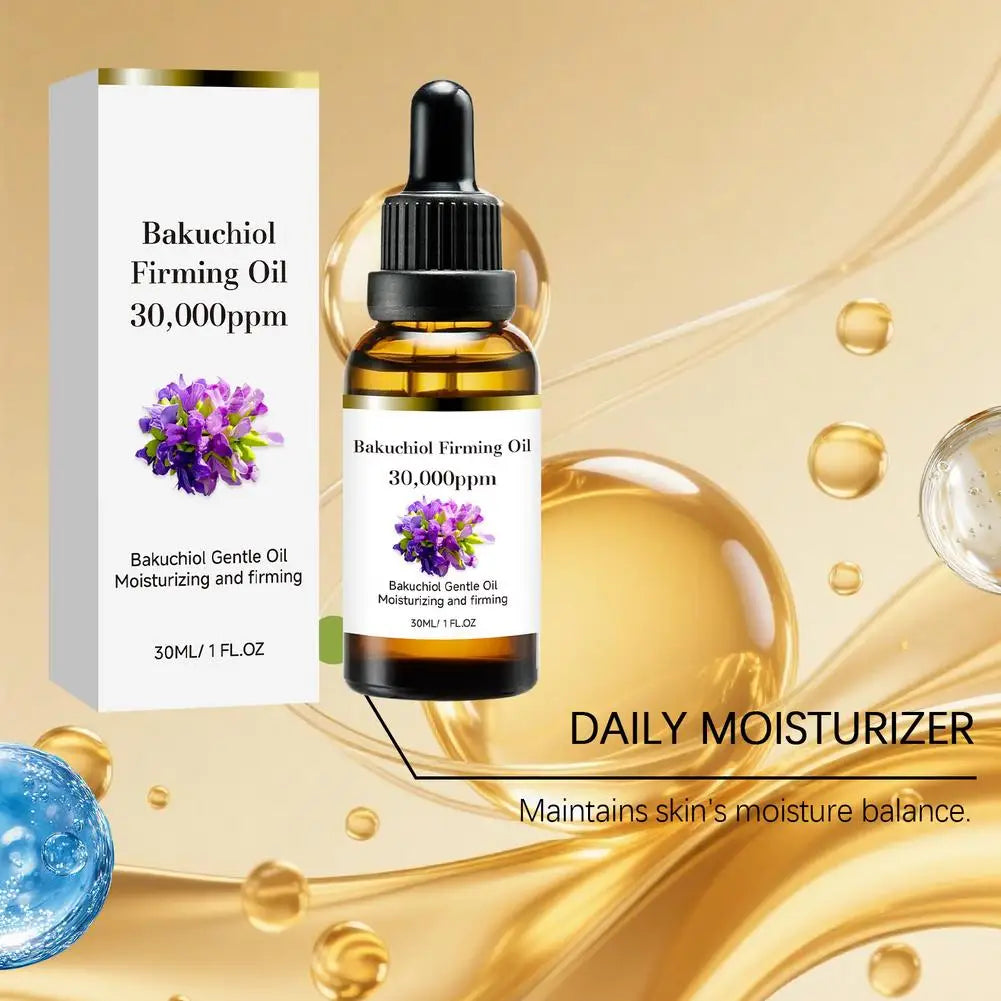 30ml Bakuchiol Pure Concentrated Plant Face Oil Firming Lifting Anti Aging Moisturizing Hydrating Smoothing Nourishing Oil Peaceful Pleasures Health and Wellness