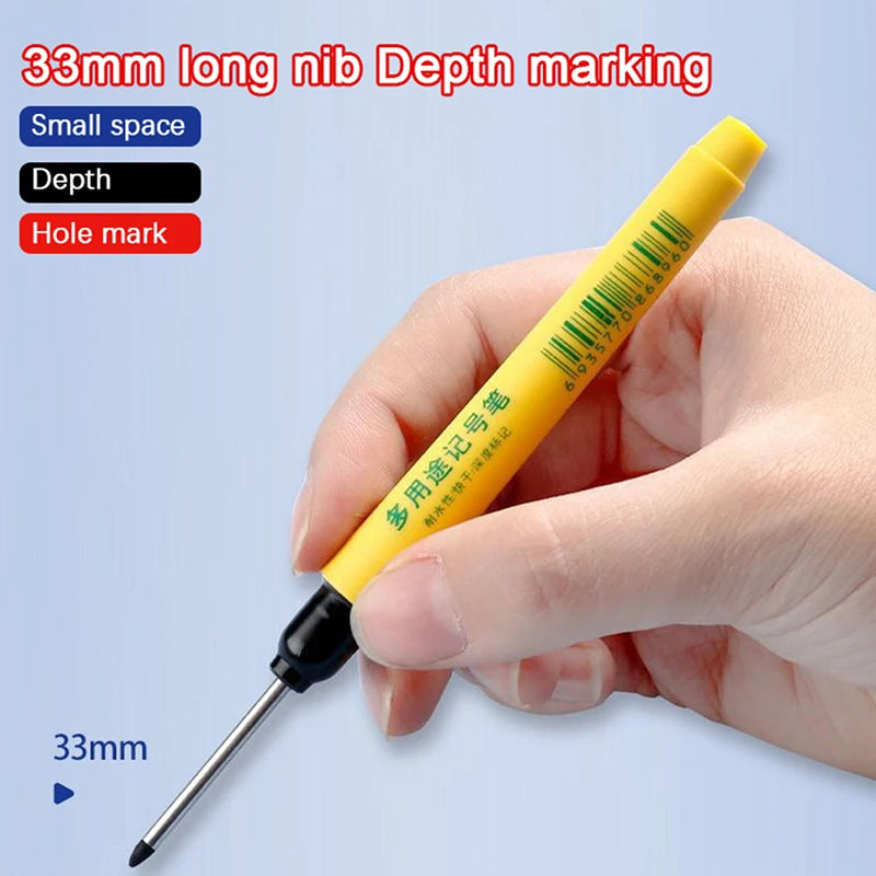 33mm Deep Hole Marking Pen – Waterproof Multi-Surface Marker