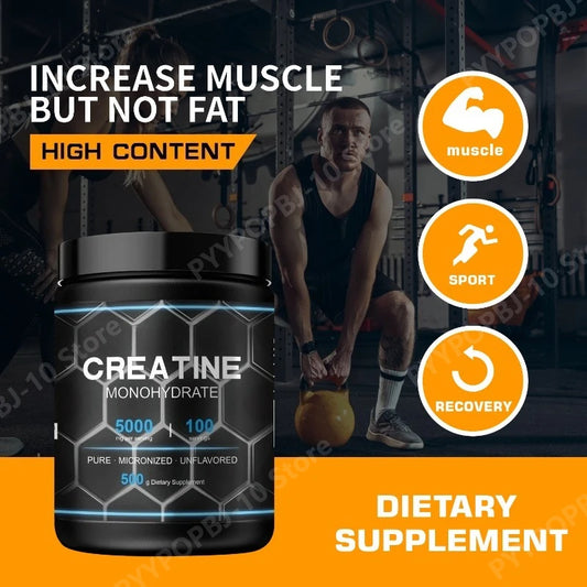 Pure Micronized Creatine Monohydrate Powder 500g | 5000mg Creatine Powder Peaceful Pleasures Health and Wellness