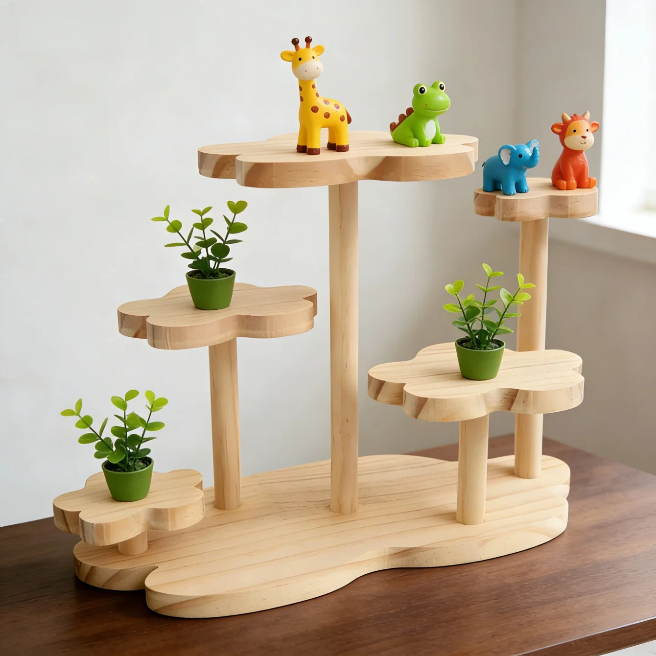 Wooden Tiered Display Stand – Cupcake, Perfume & Spice Rack