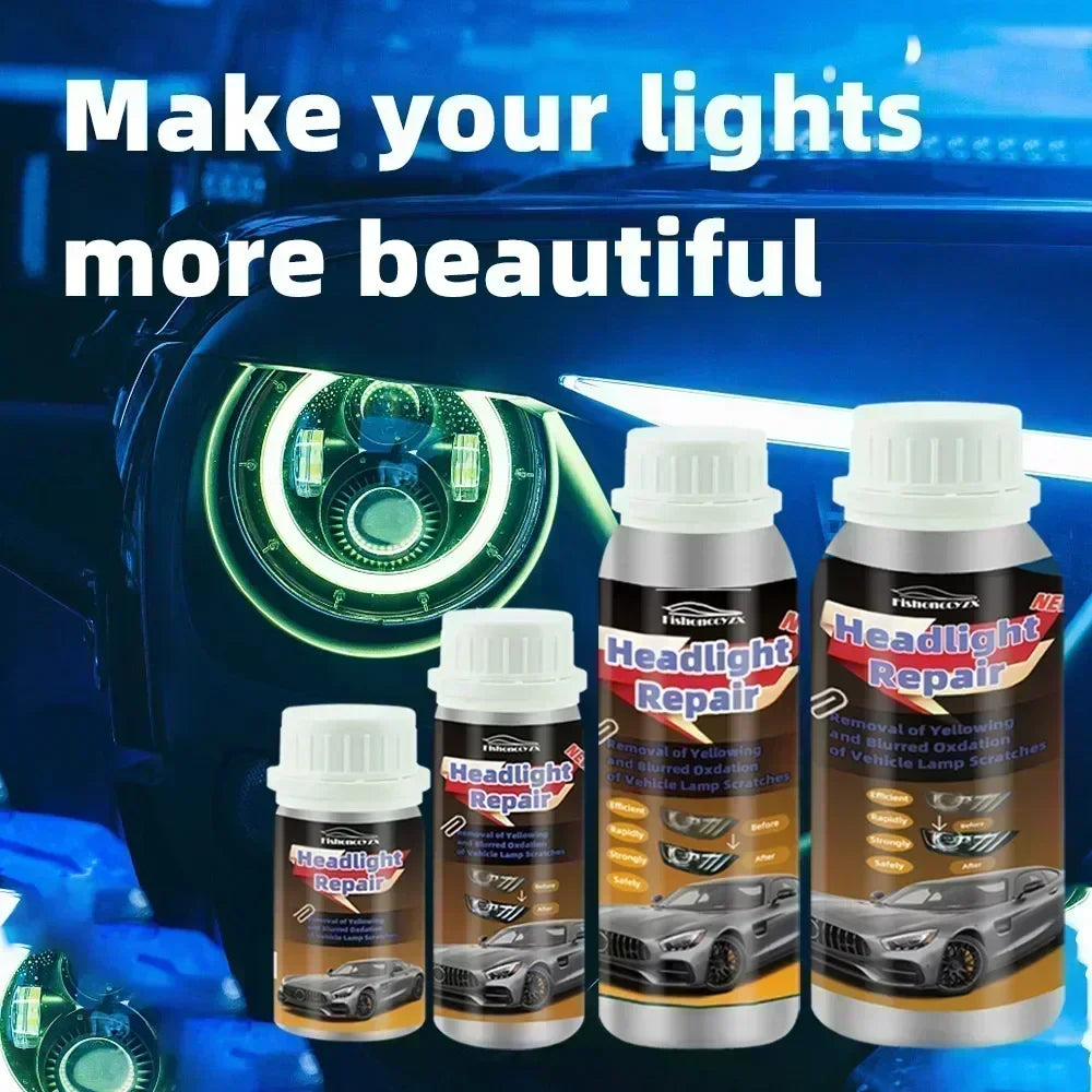 800ml Headlights Liquid Polymer Headlight Chemical Polish Repair Fluid Refurbishment Scratch Repair Polishing Headlights Kit Peaceful Pleasures Health and Wellness