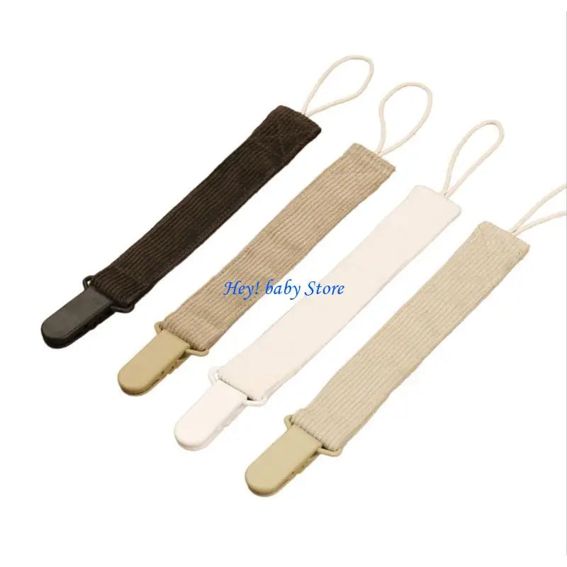 Baby Pacifier Chain Clip Holder Strap – 4 Pack for Newborns