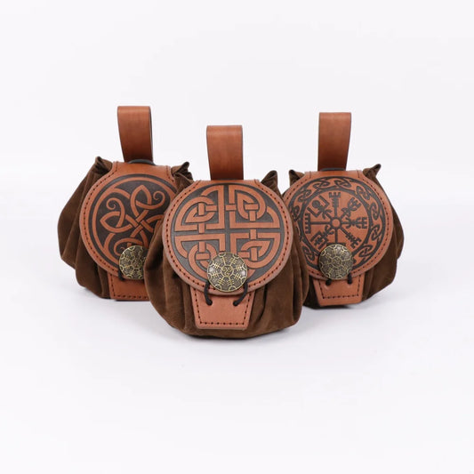 Medieval Viking Knight Retro Belt Waist Bag Accessories Printed Peaceful Pleasures Health and Wellness