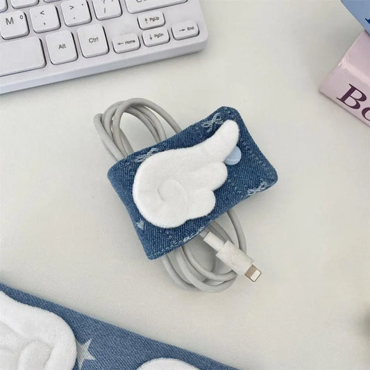 Fabric Cord Organizer Snap Wrap | Travel Cable Management Cord Organizer Wrap Peaceful Pleasures Health and Wellness