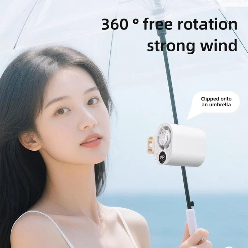 Portable High Speed Clip Fan 199 Speed Multifunctional Outdoor Rapidly Cooling Low Noise Waist Hanging Fan for Office Car Peaceful Pleasures Health and Wellness