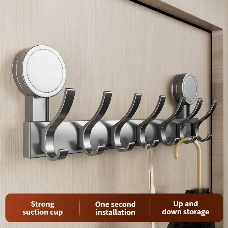 Aluminum Suction Cup Hooks No Drill – Set of 8 | Kitchen & Bath