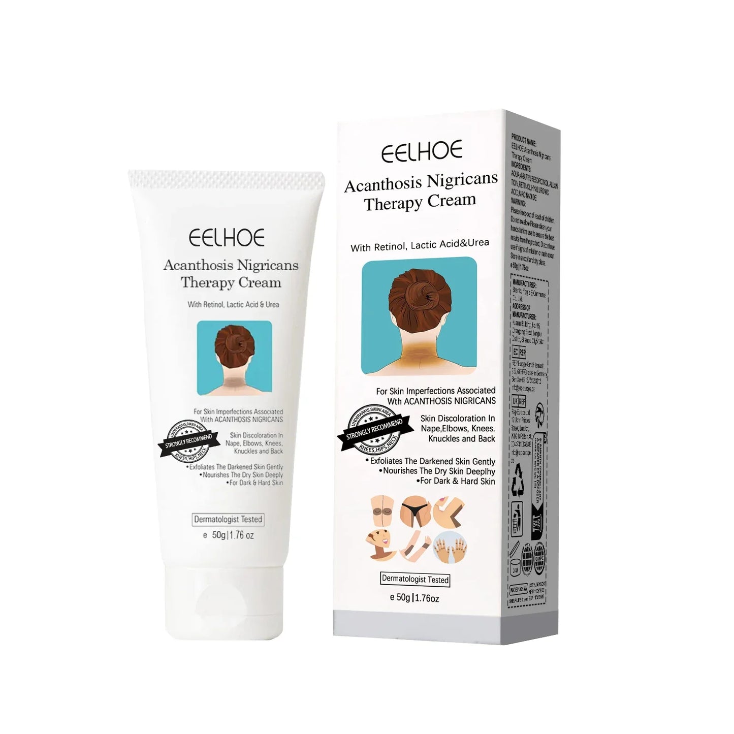 EELHOE Skin Brightening Whitening Cream – Neck, Elbow & Body