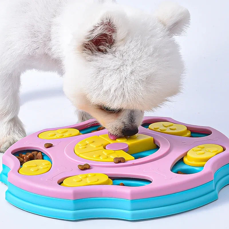 Dog Puzzle Toys Slow Feeder Interactive Increase Puppy IQ Food Dispenser Slowly Eating NonSlip Bowl Pet Cat Dogs Training Game Peaceful Pleasures Health and Wellness